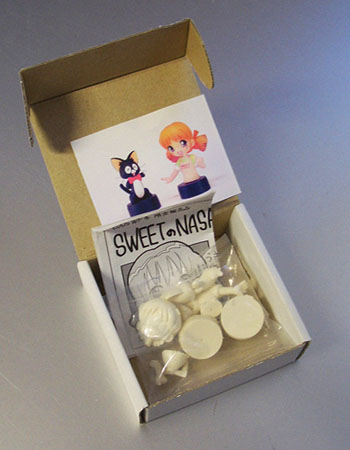 SWEETのNASAちゃん＆黒ネコラッキーフィギュアセット